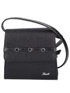 Karen 9516 fekete rostbőr női alkalmi táska