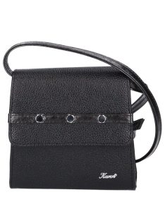 Karen 9516 fekete rostbőr női alkalmi táska