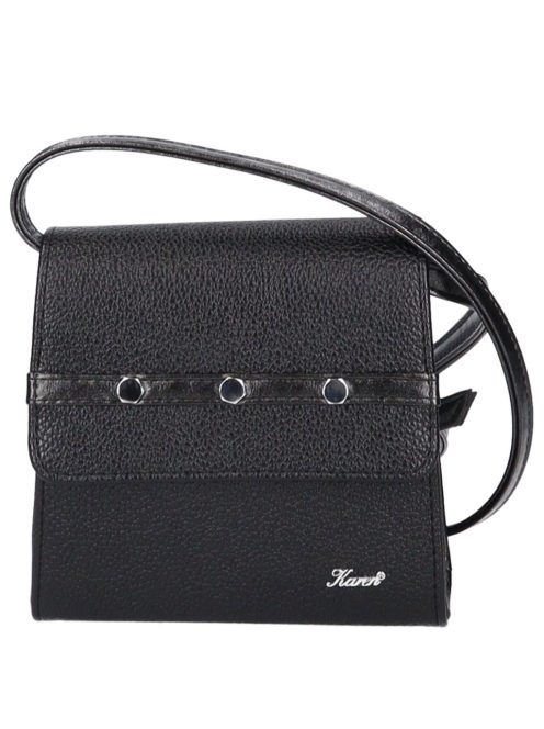 Karen 9516 fekete rostbőr női alkalmi táska