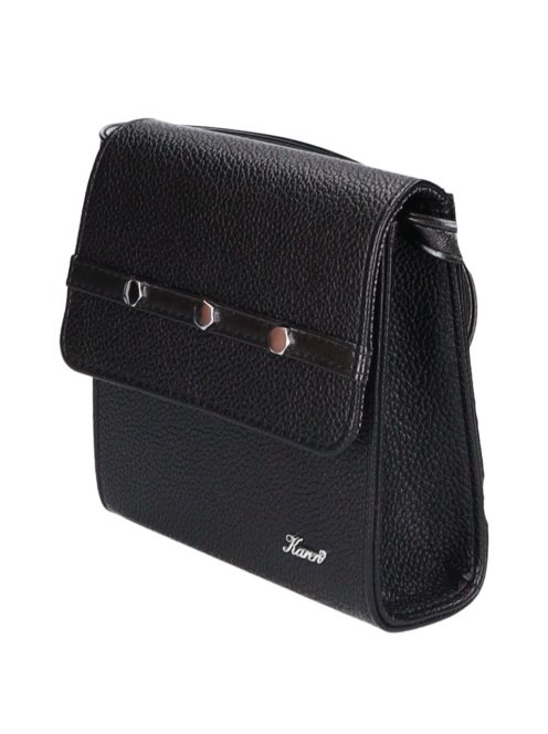 Karen 9516 fekete rostbőr női alkalmi táska