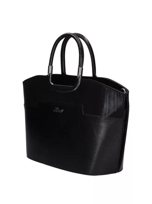 Karen 9079 fekete rostbőr női kézitáska