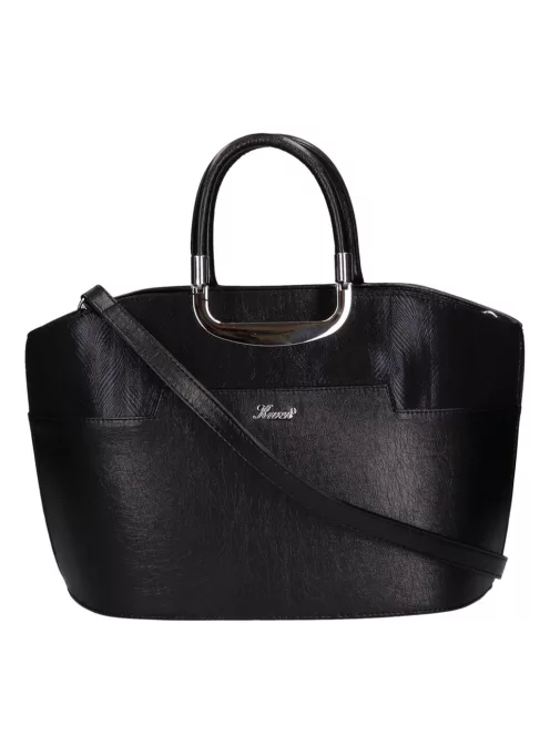 Karen 9079 fekete rostbőr női kézitáska