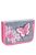 Belmil szürke-rózsaszín pillangós lány tolltartó