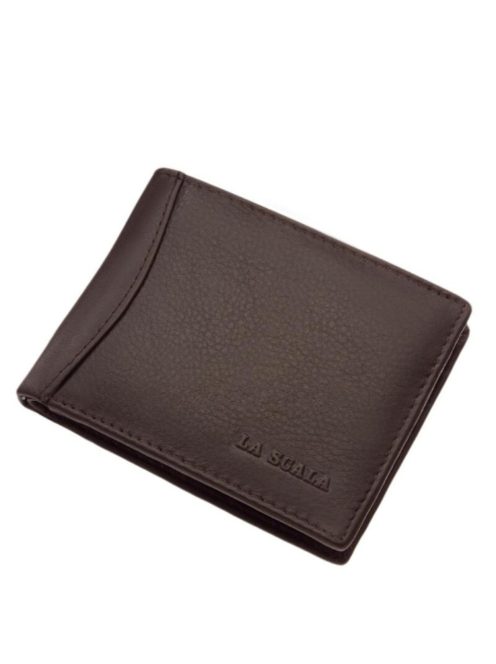 La Scala AD01 barna bőr kártyatartó