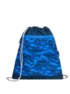 Belmil kék terepmintás fiú tornazsák