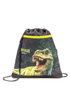 Belmil fekete-zöld dínós fiú tornazsák