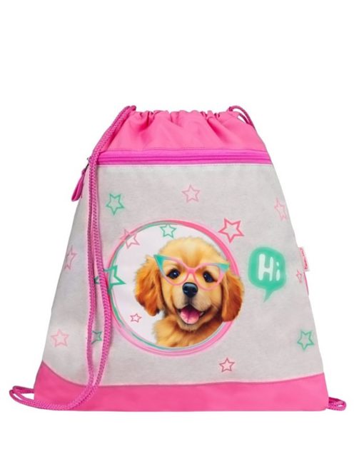 Belmil rózsaszín-menta kutyás lány tornazsák