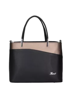 Karen D 444 fekete bronz rostbőr női táska