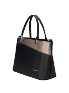 Karen D 444 fekete bronz rostbőr női táska