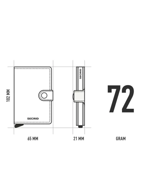 Secrid Miniwallet leo beige automata kártyatartó 