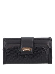 M-111 fekete műbőr pénztárca