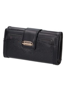 M-111 fekete műbőr pénztárca