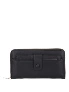 MT-08 fekete műbőr pénztárca