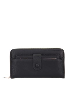 MT-08 fekete műbőr pénztárca