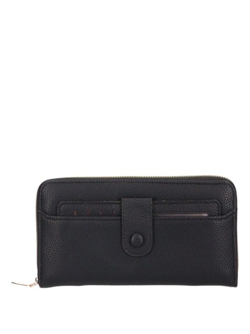 MT-08 fekete műbőr pénztárca