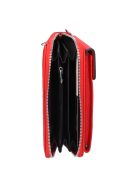 LZ8016 piros bőr pénztárca és oldaltáska