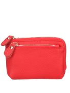 C30 piros bőr kulcstartó