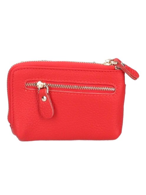 C30 piros bőr kulcstartó