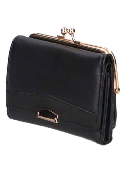 M-71 fekete műbőr pénztárca