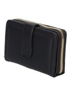 MT-01 fekete műbőr pénztárca