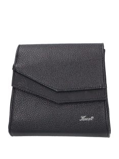 Karen 9517 fekete virágos rostbőr női alkalmi táska