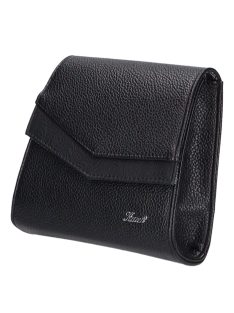 Karen 9517 fekete virágos rostbőr női alkalmi táska