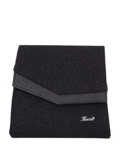 Karen 9517 fekete csillogós rostbőr női alkalmi táska