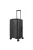 Travelite Roomer fekete 4 kerekű bővíthető közepes bőrönd