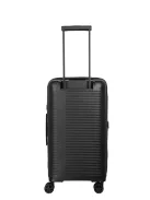 Travelite Roomer fekete 4 kerekű bővíthető közepes bőrönd