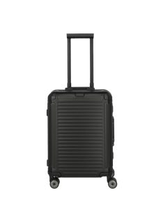   Travelite Next S fekete kabin méretű prémium alumínium bőrönd 