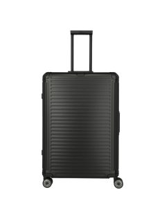   Travelite Next L fekete nagy méretű prémium alumínium bőrönd 
