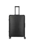 Travelite Next L fekete nagy méretű prémium alumínium bőrönd 