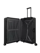 Travelite Next L fekete nagy méretű prémium alumínium bőrönd 