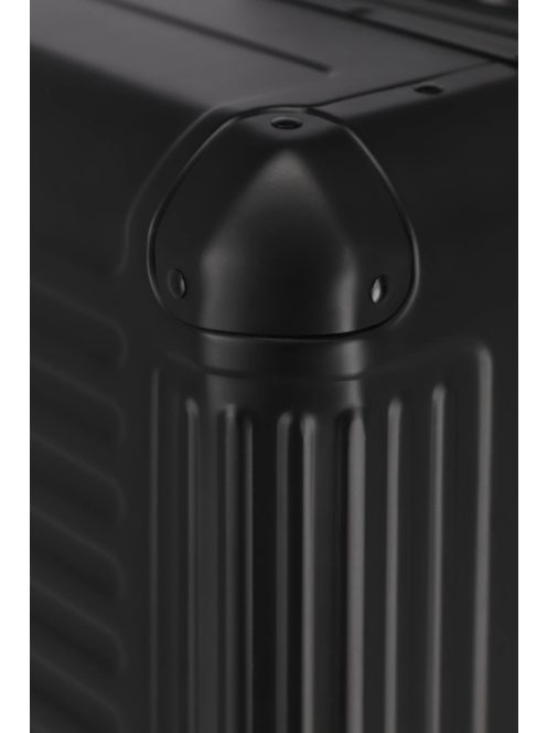 Travelite Next L fekete nagy méretű prémium alumínium bőrönd 