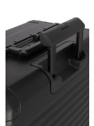 Travelite Next L fekete nagy méretű prémium alumínium bőrönd 