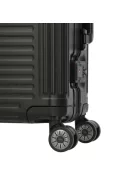Travelite Next L fekete nagy méretű prémium alumínium bőrönd 