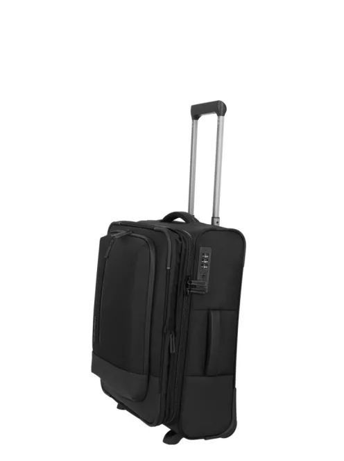 Travelite Crosslite S 2w két kerekű bővíthető kabinbőrönd fekete