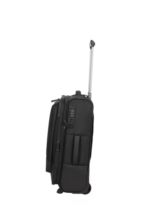 Travelite Crosslite S 2w két kerekű bővíthető kabinbőrönd fekete