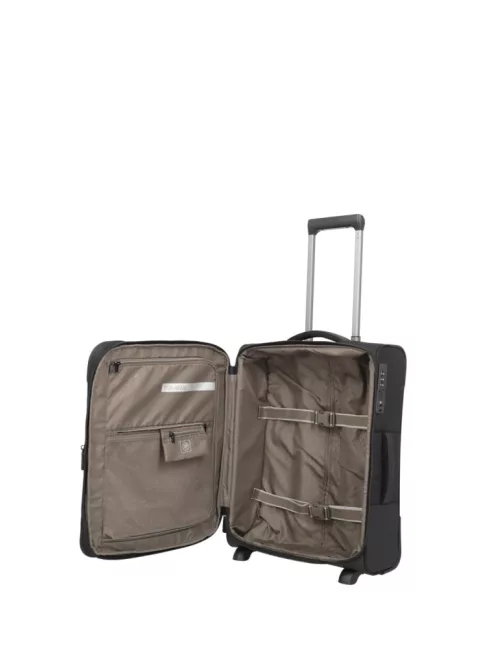 Travelite Crosslite S 2w két kerekű bővíthető kabinbőrönd fekete