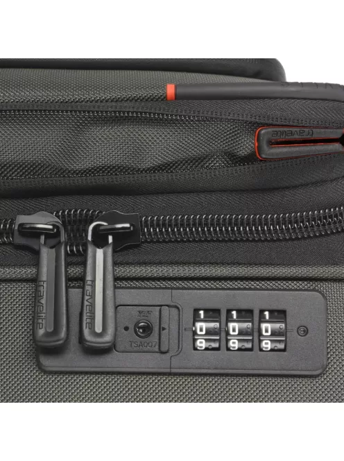 Travelite Crosslite S fekete kabinbőrönd 