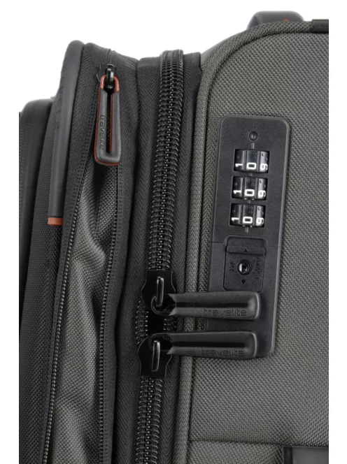 Travelite Crosslite S 2w két kerekű bővíthető kabinbőrönd olive