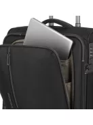 Travelite Crosslite M fekete bővíthető közepes méretű bőrönd 