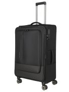 Travelite Crosslite L fekete bővíthető nagy méretű bőrönd