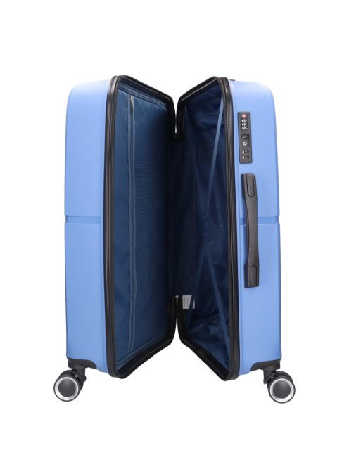 Benzi 5754 L kék nagy méretű bőrönd