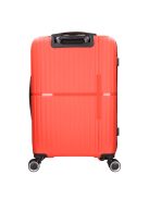 Benzi 5754 M piros közepes méretű bőrönd