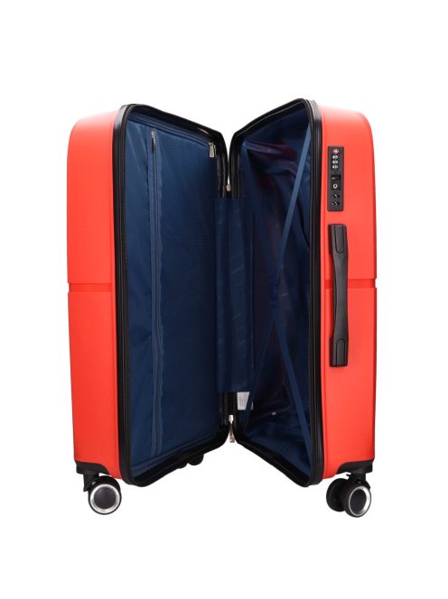 Benzi 5754 M piros közepes méretű bőrönd