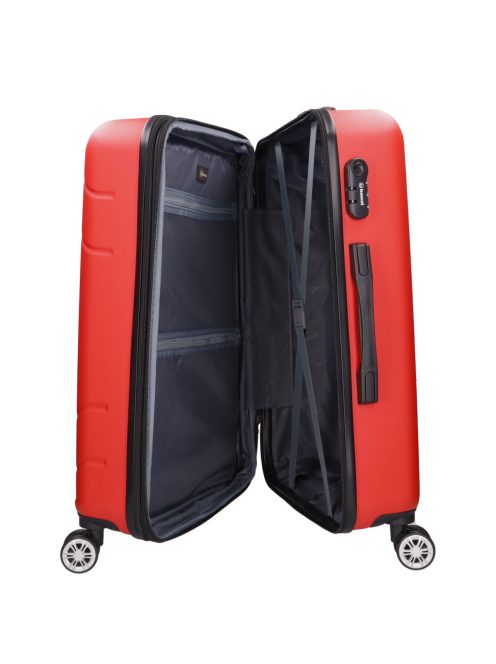 Benzi 5784 M piros közepes méretű bőrönd