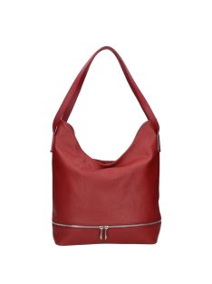 Olasz bőr 5088 bordó női válltáska