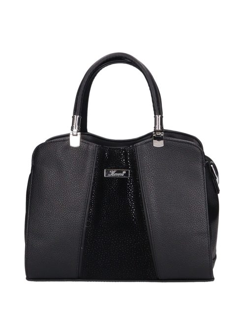 Karen D 341 fekete velúr rostbőr női táska