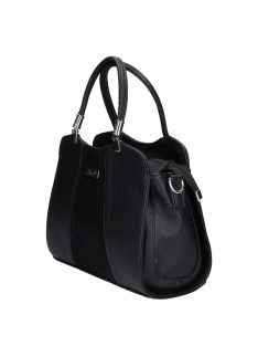 Karen D 341 fekete velúr rostbőr női táska